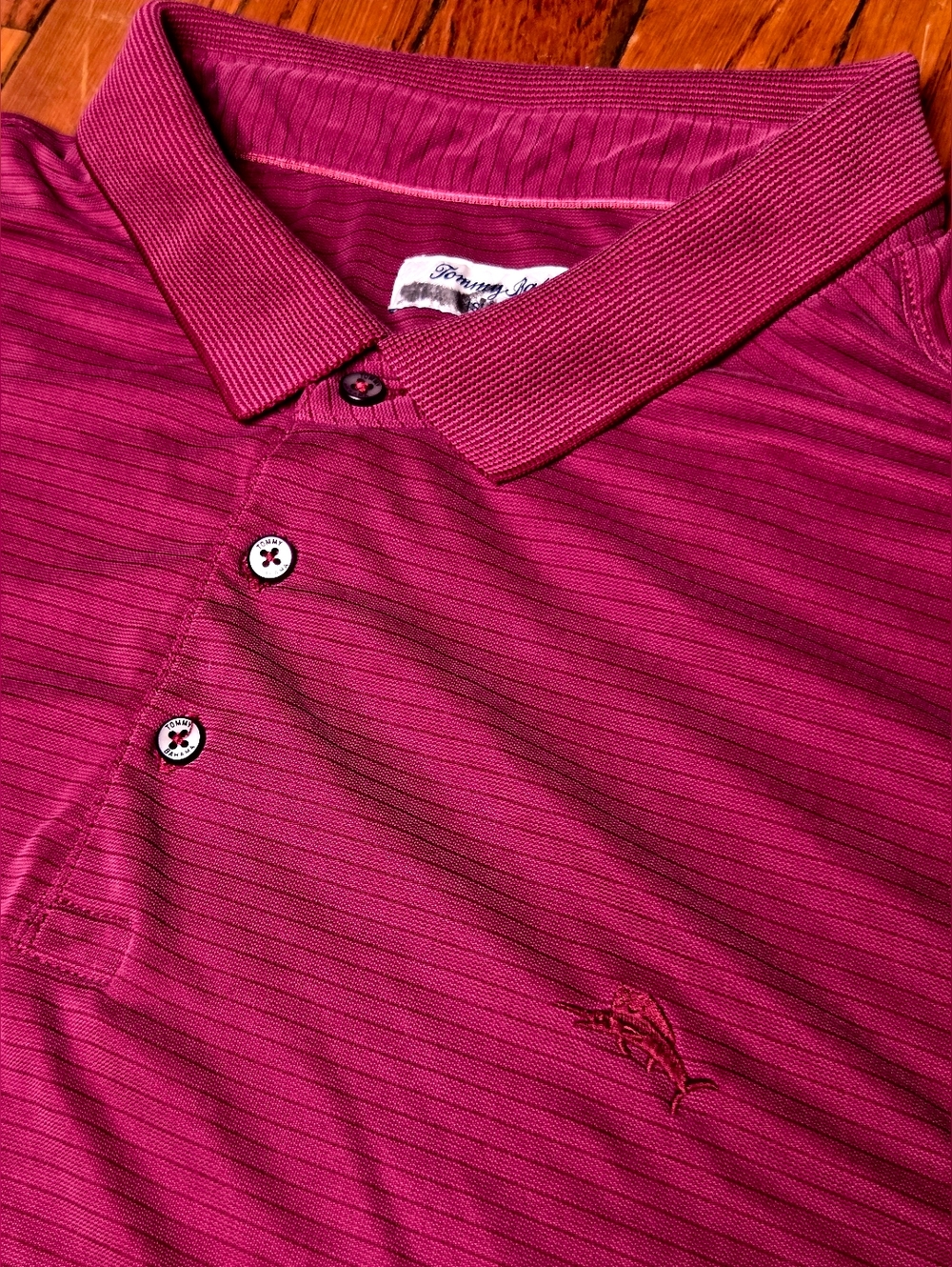 Tommy Bahama Islandzone Men's 2XLB Maroon Red Short Sleeve Cotton Polo Shirt A1